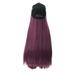 FSTDelivery Beauty&Personal Care on Clearance! Long Straight Wig Cap 25 Inch Long Hair Baseball Cap Ball Caps Casual Hat Wig Holiday Gifts for Women