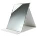 Mirrors Desktop Standing Rectangle Foldable Table White Glass Travel