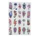 20pcs Temporary Tattoos Stickers Waterproof Long Lasting Flower Fake Tattoo for Women