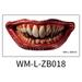Holiday sales Lmueinov 2024 New Halloween Prank Makeup Temporary Halloween Clown Horror Mouth Stickers Removable And Realistic Temporary Kit Halloween Makeup Props Gift For kids
