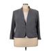 Nine West Blazer Jacket: Gray Jackets & Outerwear - Women's Size 22