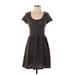 Kimchi Blue Casual Dress - A-Line: Gray Marled Dresses - Women's Size X-Small