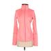 Z by Zella Track Jacket: Pink Solid Jackets & Outerwear - Women's Size Small