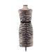 Giambattista Valli Casual Dress - Sheath: Tan Zebra Print Dresses - Women's Size Small