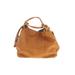 Vince Camuto Leather Shoulder Bag: Pebbled Tan Print Bags