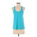 Alo Yoga Active Tank Top: Teal Activewear - Women's Size Small