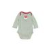 Baby Gap Long Sleeve Onesie: Gray Bottoms - Size 0-3 Month
