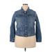 J.Crew Denim Jacket: Short Blue Jackets & Outerwear - Women's Size 2X-Large