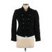 Banana Republic Jacket: Short Black Print Jackets & Outerwear - Women's Size 6 Petite