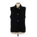 Zara Vest: Below Hip Black Print Jackets & Outerwear - Women's Size Medium