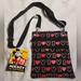 Disney Bags | Nwt Mickey Mouse The True Original Crossbody Purse ‘I Mickey' Pattern Disney | Color: Black/Red | Size: Os