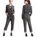 Anthropologie Pants & Jumpsuits | Anthropologie / Lilka Atacama Jumpsuit, Black Rayon Long Sleeve Pockets Boho, M | Color: Black/White | Size: M