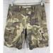 American Eagle Outfitters Shorts | American Eagle Cargo Shorts Mens 30 Green Camo Pockets Classic Fit Denim Casual | Color: Green/Tan | Size: 30