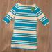 Lilly Pulitzer Dresses | Lilly Pulitzer Shirt Dress Womens Small Blue Striped 3/4 Sleeve T Shirt Nwt $98 | Color: Blue | Size: S