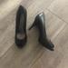 Nine West Shoes | Nine West Peep Toe Black Heels | Color: Black | Size: 7.5