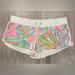 Lilly Pulitzer Shorts | Lilly Pulitzer White Shorts With Pink Green Blue Teal Xl Faded | Color: Pink | Size: Xl