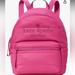 Kate Spade Bags | Nwt Kate Spade New York Ella Large Puffy Backpack Embroidered Logo Pink Bag | Color: Pink | Size: Os