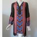 Free People Dresses | Free People Anthropologie Peacemaker Hippie Hobo Tribal Hi-Lo Tunic Dress M Euc | Color: Blue/Orange | Size: M