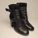 Nine West Shoes | Nine West Chipper Booties Ankle Boots Heels Black Leather Suede Size Zipper 6.5m | Color: Black | Size: 6.5