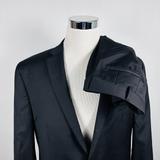 Michael Kors Suits & Blazers | Michael Kors 46l Suit 38x33 Flat Front Black 100% Wool Two Button Double Vented | Color: Black | Size: 46l
