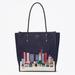 Kate Spade Bags | Kate Spade Winter Wonders Pebbled Leather North South Tote Nwt | Color: Blue | Size: Os