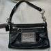 Coach Bags | Coach Signature Poppy Wristlet/Clutch Bag Black Leather | Color: Black | Size: Os