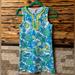 Lilly Pulitzer Dresses | Lilly Pulitzer Tween Girls Blue Green Yellow Citrus Shift Dress Xl 12 / 14 | Color: Blue/Green | Size: 12g