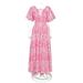 J. Crew Dresses | J. Crew Collection Open-Back Smocked-Waist Dress In Pink Mermaid Floral Xs /905 | Color: Pink/White | Size: Xs