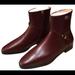 Gucci Shoes | Nwt Gucci Burgundy Leather Ankle Boots | Color: Red | Size: Various