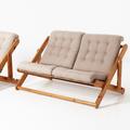 Ikea Kon Tiki Sofa, Vintage Futon, Wooden Loveseat, Pine Wood Couch, Mcm Couch Beech, Gillis Lundgren, Canvas Foldable Swedish