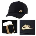 Nike Accessories | Nike Sportswear Legacy 91 Adjustable Unisex Black Hat Cap Gold Metal Dc3988-010 | Color: Black/Gold | Size: Os
