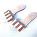 Kate Spade Shoes | Kate Spade Stripe Slide Shoes 7 M Leather | Color: Tan/White | Size: 7