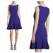 Kate Spade Dresses | Kate Spade New York Fluted Sleeveless A-Line Dress In Night Blue Purple Size 10 | Color: Purple | Size: 10