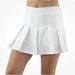 Lilly Pulitzer Shorts | Lilly Pulitzer Luxletic Frazer 5" Shorts White Pleated Culottes Sz 12 New $118 | Color: White | Size: 12m