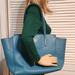 Gucci Bags | Gucci Teal Leather Swing Tote | Color: Blue | Size: Os