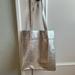 Madewell Bags | Metallic Silver Leather Madewell The Magazine Tote Bag Nwt | Color: Silver | Size: Os