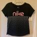 Nike Tops | Black Girls Nike T-Shirt | Color: Black/White | Size: Girls Large