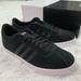 Adidas Shoes | Adidas Women Courtset Black Suede Lace Up Sneakers | Color: Black/White | Size: 6