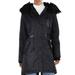 Jessica Simpson Jackets & Coats | Nwt Jessica Simpson Navy Mid-Length Hood Puffer Parka Jacket Coat Lg | Color: Black/Blue | Size: L
