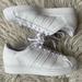 Adidas Shoes | Adidas Superstar Low Top Lace Up Cloud White Leather Trainer Sneakers Euc Sz 8.5 | Color: White | Size: 8.5