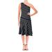 Ralph Lauren Dresses | Nwt Ralph Lauren Black/White Stripe One Shoulder Knee Length Summer Dress Xl | Color: Black/White | Size: Xl