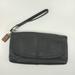 Coach Bags | Coach Wristlet Bag Black Pebbled Leather | Color: Black | Size: Os