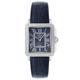 Padova Swiss Quartz Diamonds Blue Dial Blue Vegan Strap Watch