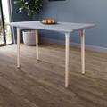 Vida Designs Batley 4 Seater Square Dining Table MDF Solid Beech Wood Dining Kitchen Furniture