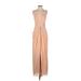 BCBGMAXAZRIA Cocktail Dress: Tan Dresses - Women's Size 4