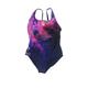 Arena One Piece Swimsuit: Purple Baroque Print Swimwear - Women's Size 2X