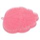 Didiseaon 5pcs Lazy Bath Towel Foot Mat Exfoliator Foot Scrubber Mat Wash Foot Mat Bath Pad Body Brush Back Scrubber Hands Free for Shower Silicone Scrubber Pink Man Wall Pad TPE Massage