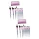 Didiseaon 20 Pcs Beauty Brush Make up Definer Brush Makeup Powder Brush Makeup Eyeshadow Makeup Pencil Brush Cosmetic Pouch Foundation Brush Makeup Pouch Ladies Suits Cosmetic Brush