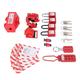 Electrical Lockout Tagout Kit Circuit Breaker Lockout Loto Safety Padlocks for Industrial Machinery Lockout Equipment with Storage Bag, Keyed