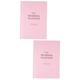 COHEALI 2pcs Wedding Book Journals Creative Engagement Gift Wedding Organizer Book Wedding Binder Notepad A5 Binders The Gift Bridal Wedding Planner Agenda Book Bride Pink Paper Portable